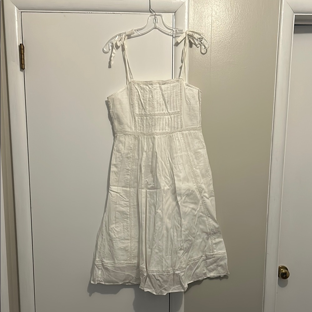 White Sundress with Spaghetti Straps